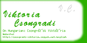 viktoria csongradi business card